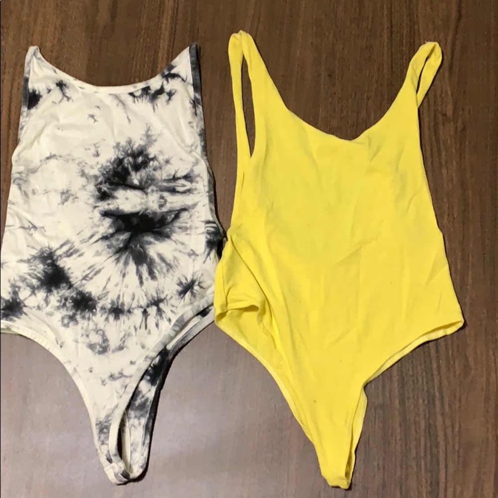 Two fun bodysuits